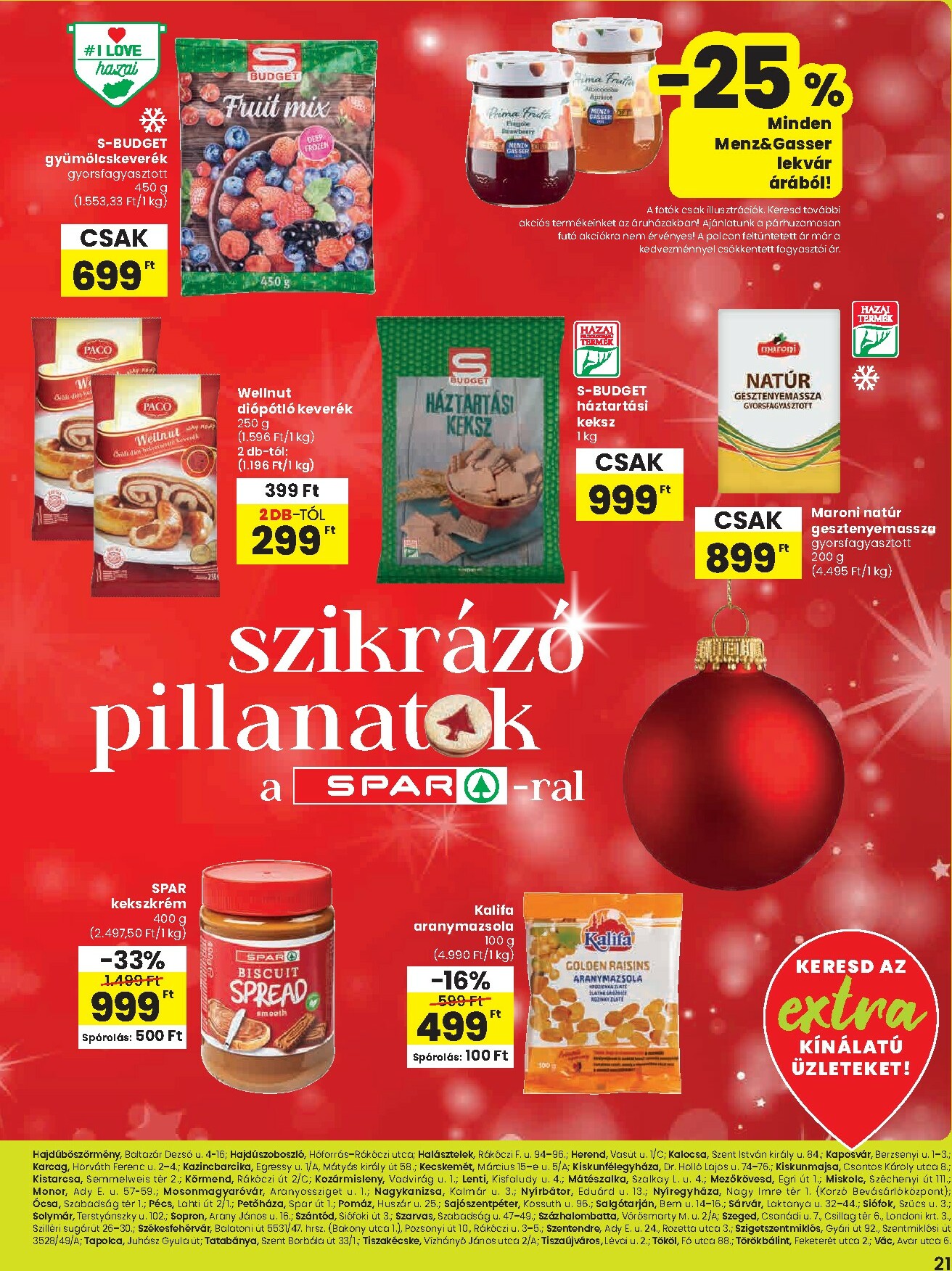 spar - SPAR extra akciós újság, érvényes 11.20. - 11.26. - page: 2