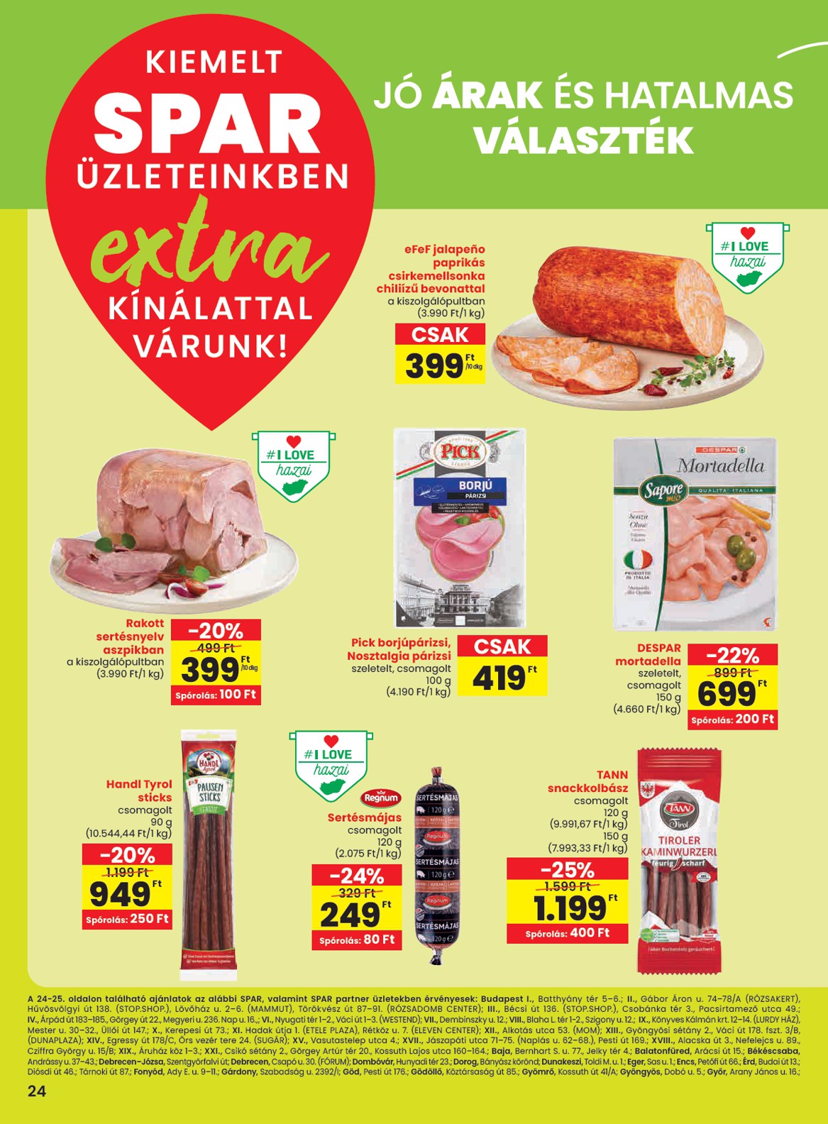 spar - SPAR EXTRA ajánlat akciós újság, érvényes 11.27. - 12.03.