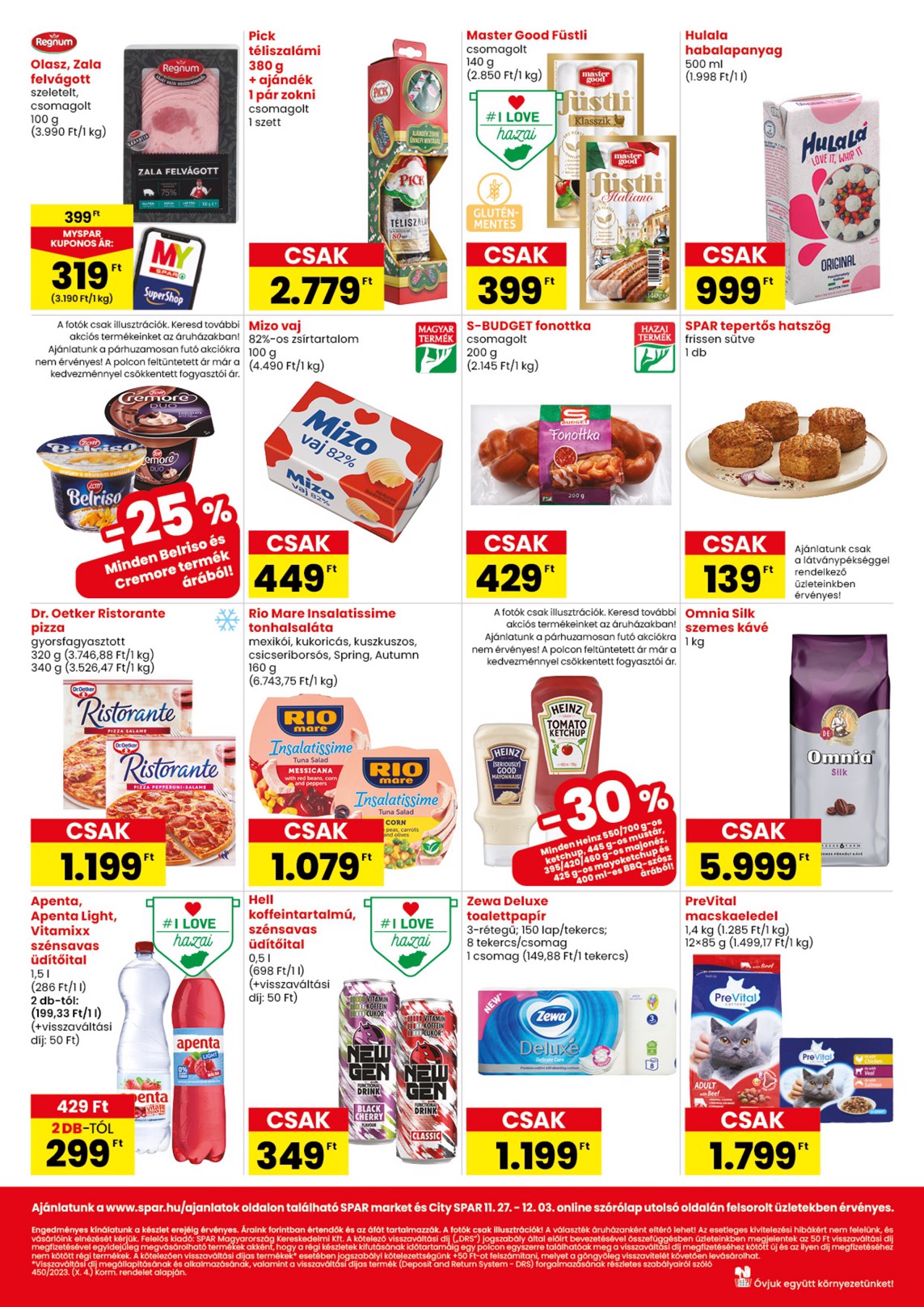 spar - SPAR market - City SPAR akciós újság, érvényes 11.27. - 12.03. - page: 2