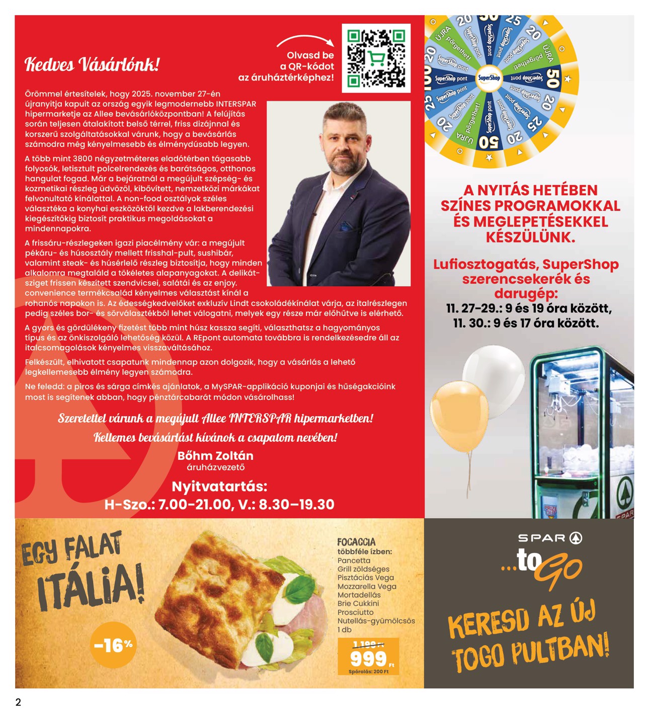 spar - INTERSPAR akciós újság, érvényes 11.27. - 12.03. - page: 2