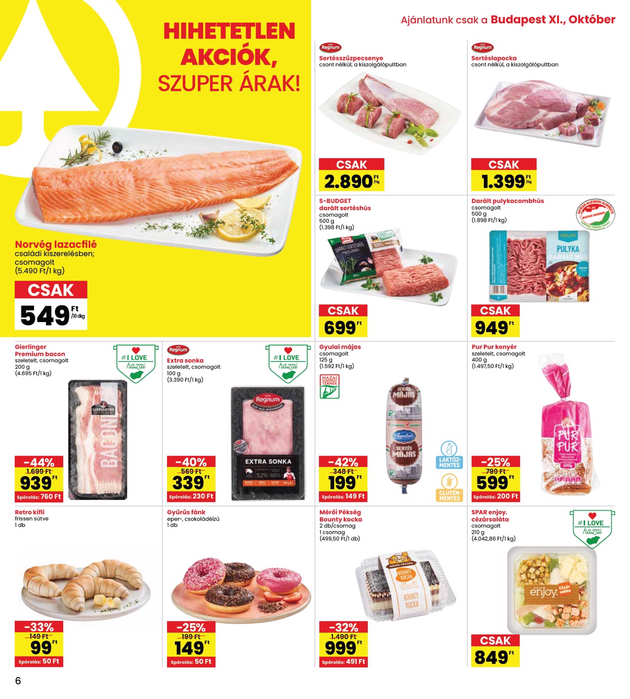 spar - INTERSPAR akciós újság, érvényes 11.27. - 12.03. - page: 6
