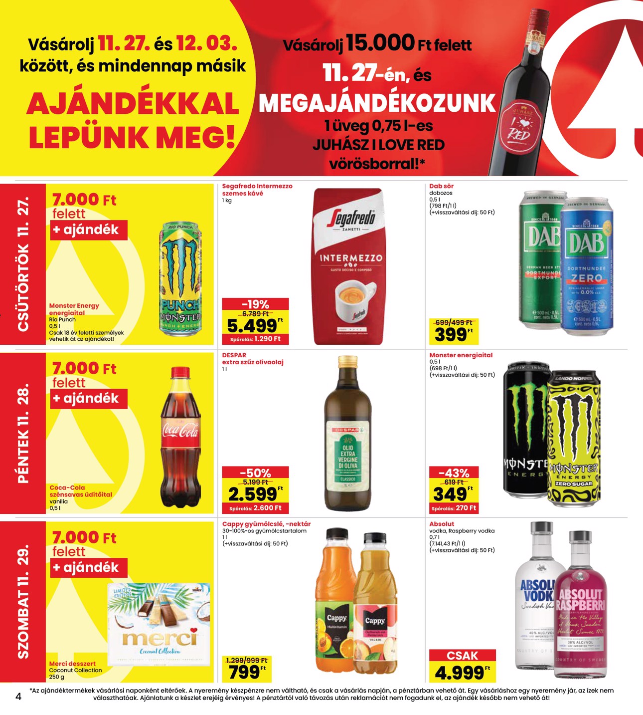spar - INTERSPAR akciós újság, érvényes 11.27. - 12.03. - page: 4