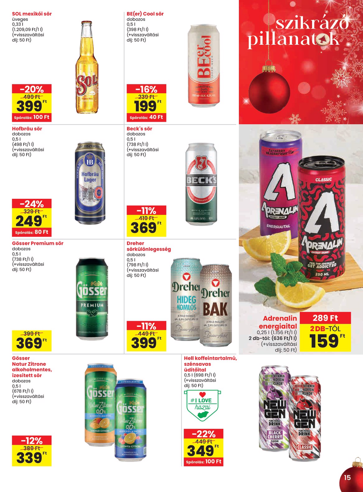 spar - SPAR akciós újság, érvényes 11.27. - 12.03. - page: 15