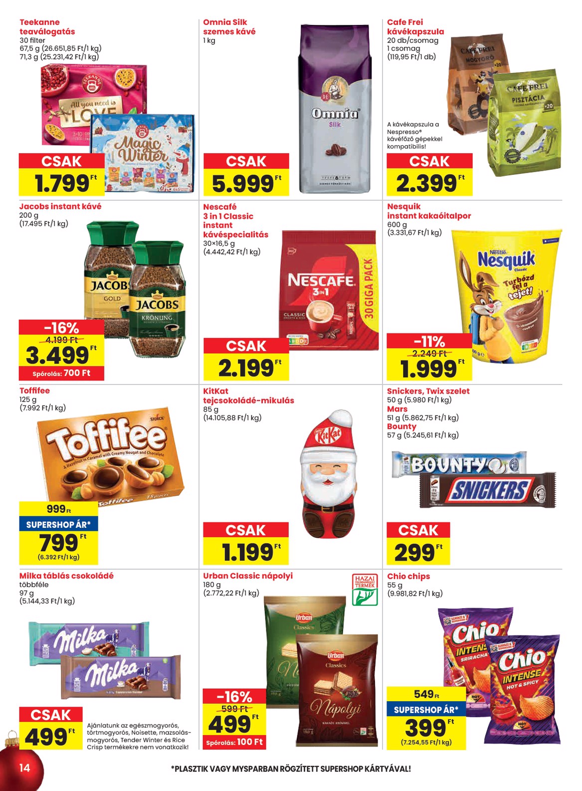 spar - SPAR akciós újság, érvényes 11.27. - 12.03. - page: 14