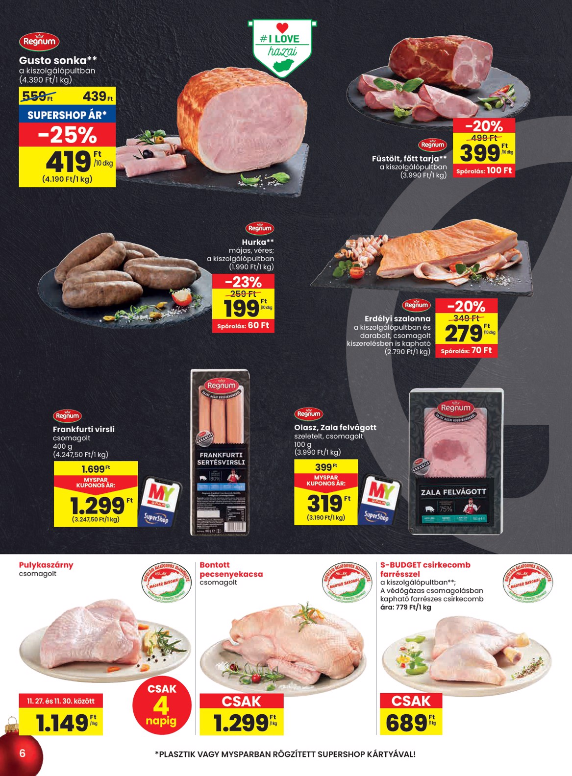 spar - SPAR akciós újság, érvényes 11.27. - 12.03. - page: 6
