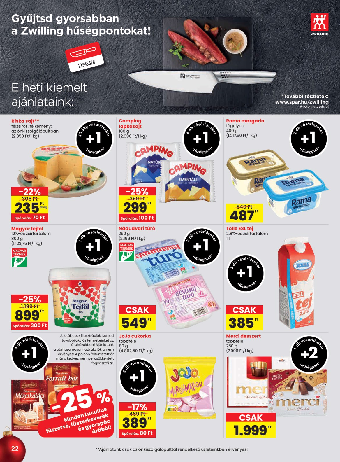 spar - SPAR akciós újság, érvényes 11.27. - 12.03. - page: 22