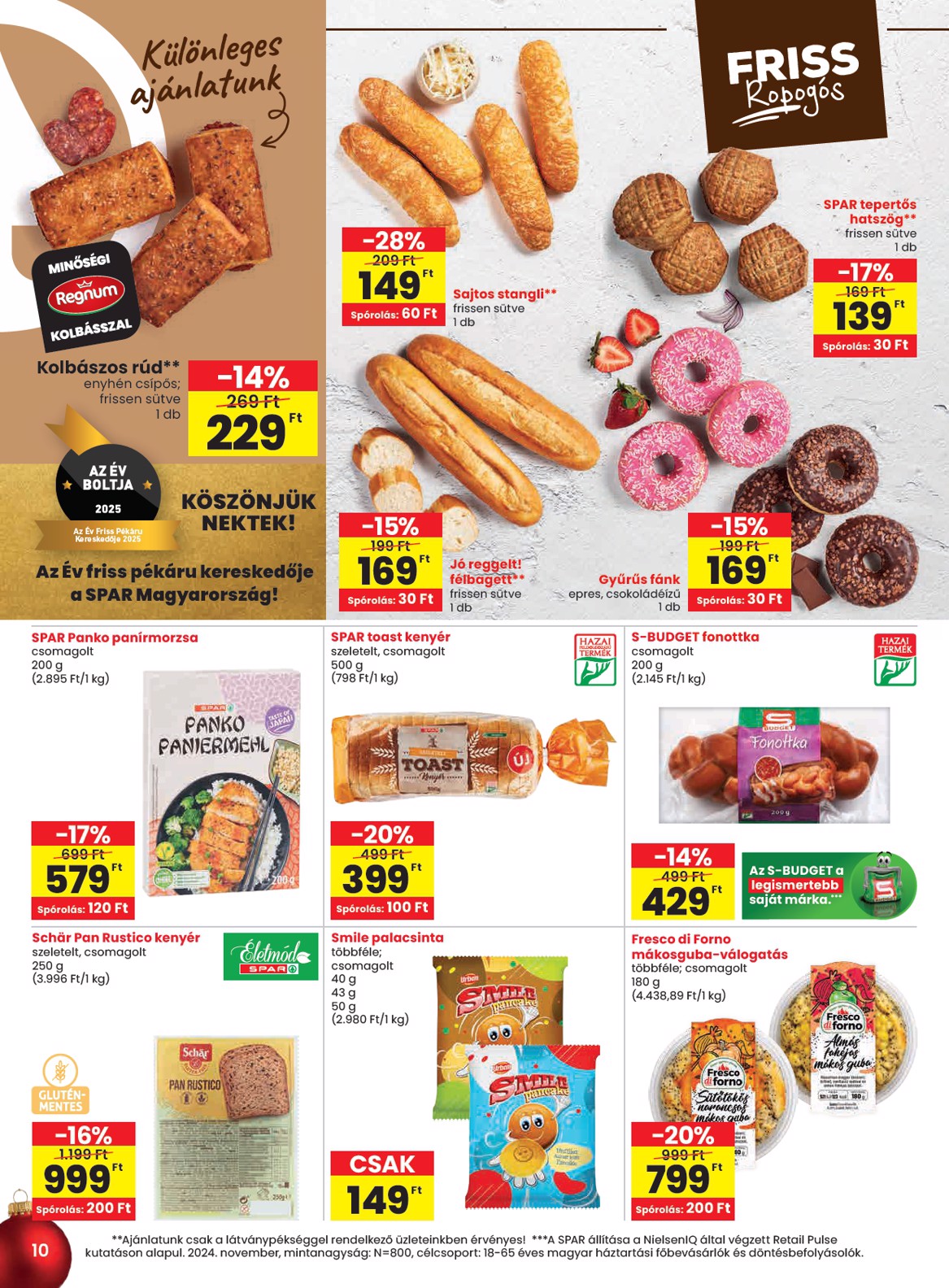 spar - SPAR akciós újság, érvényes 11.27. - 12.03. - page: 10