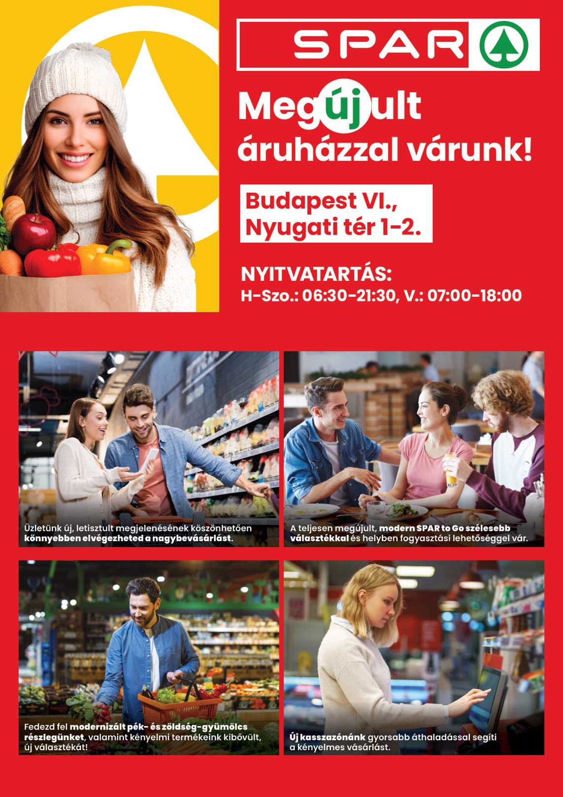 spar - SPAR - BP. Nyugati tér üzlet megújulás akciós újság, érvényes 12.04. - 12.10.
