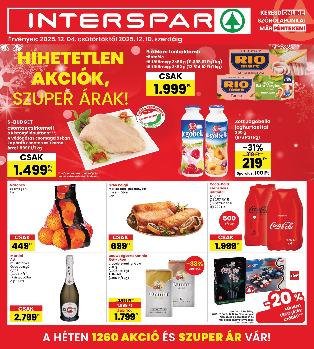 spar - INTERSPAR akciós újság, érvényes 12.04. - 12.10.