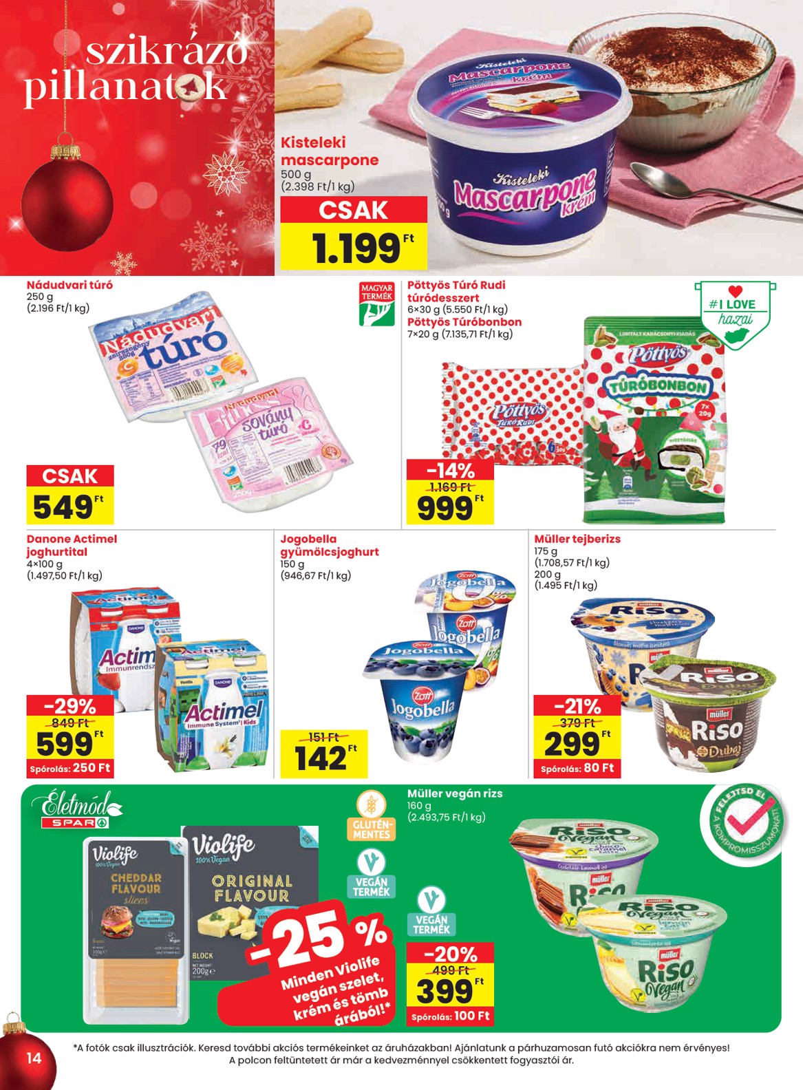 spar - SPAR akciós újság, érvényes 12.11. - 12.17. - page: 14