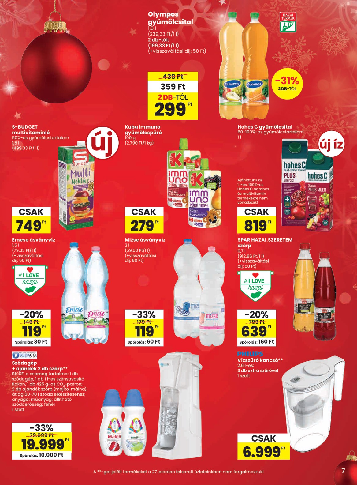 spar - SPAR akciós újság, érvényes 12.11. - 12.17. - page: 7