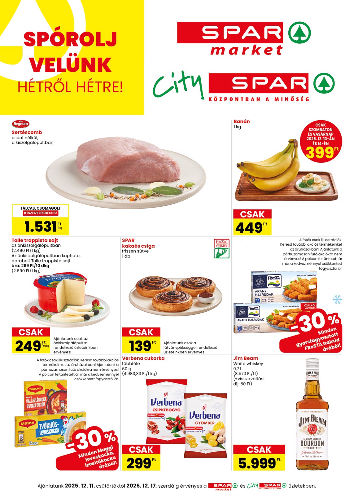 spar - SPAR - Market, City akciós újság, érvényes 12.11. - 12.17.