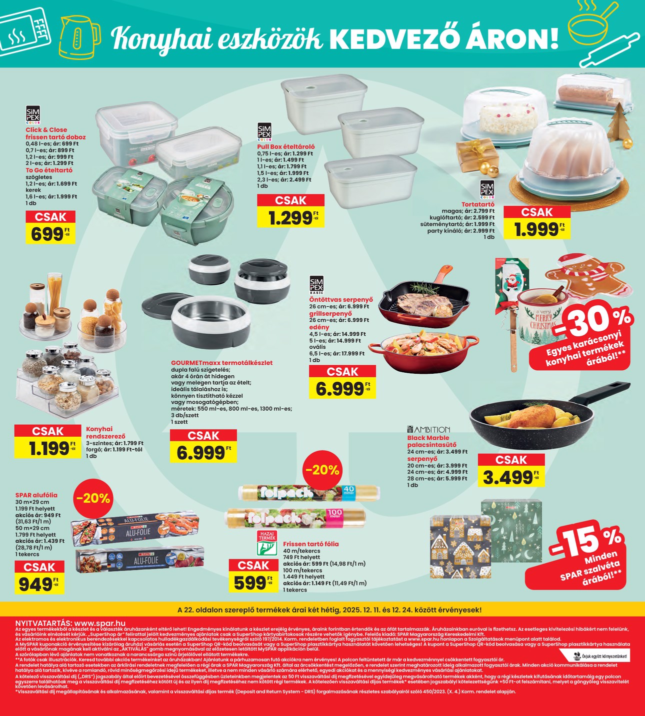 spar - INTERSPAR akciós újság, érvényes 12.11. - 12.17. - page: 22
