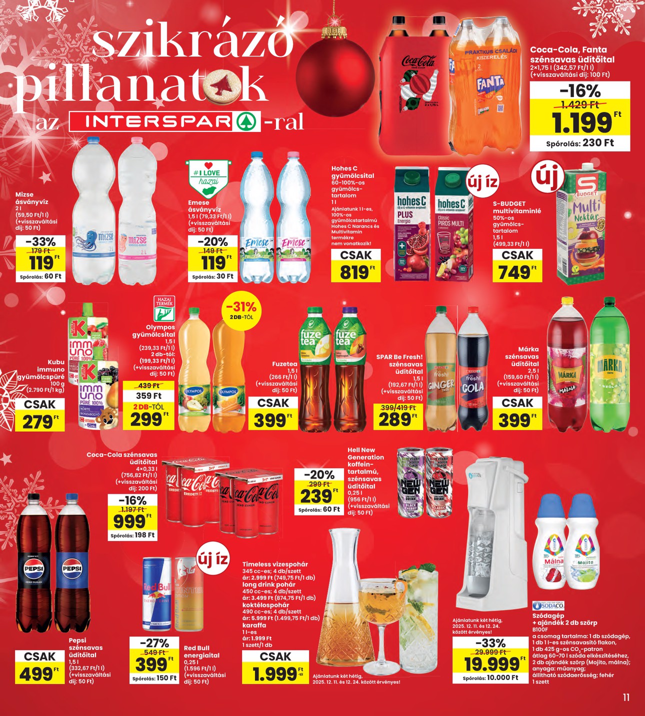 spar - INTERSPAR akciós újság, érvényes 12.11. - 12.17. - page: 11