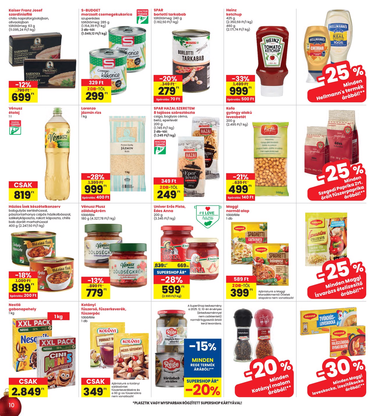 spar - INTERSPAR akciós újság, érvényes 12.11. - 12.17. - page: 10