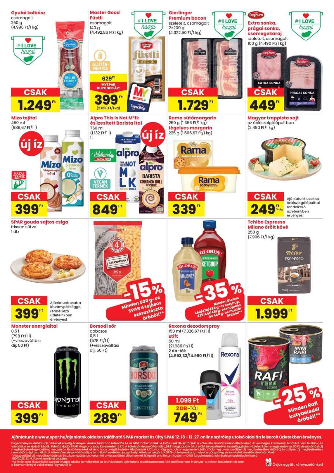 spar - SPAR - Market, City akciós újság, érvényes 12.18. - 12.27. - page: 2