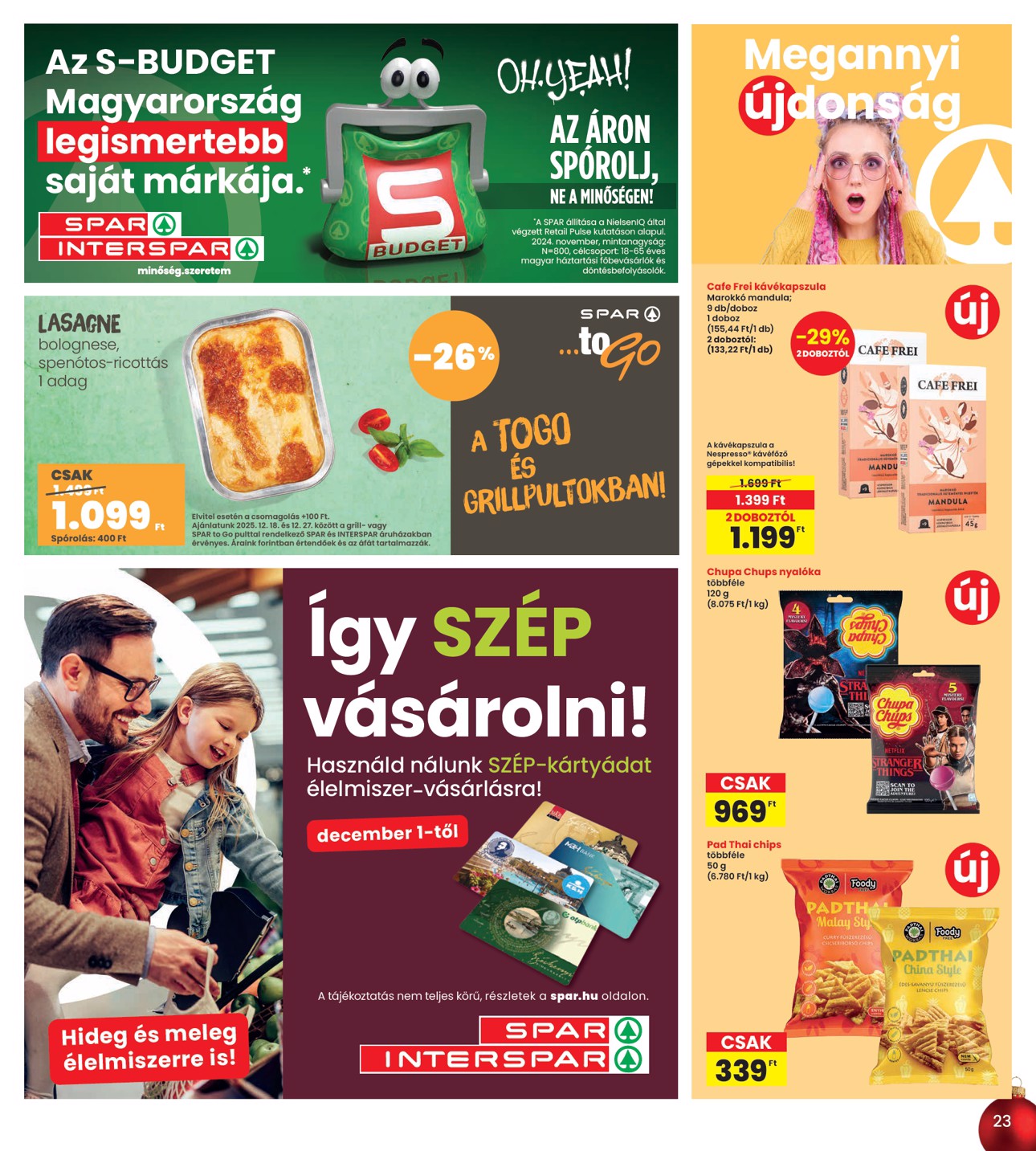 spar - INTERSPAR akciós újság, érvényes 12.18. - 12.27. - page: 23