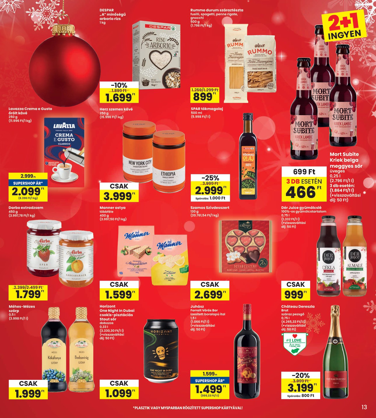 spar - INTERSPAR akciós újság, érvényes 12.18. - 12.27. - page: 13
