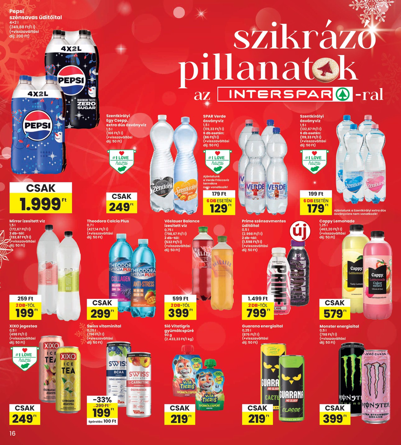 spar - INTERSPAR akciós újság, érvényes 12.18. - 12.27. - page: 16
