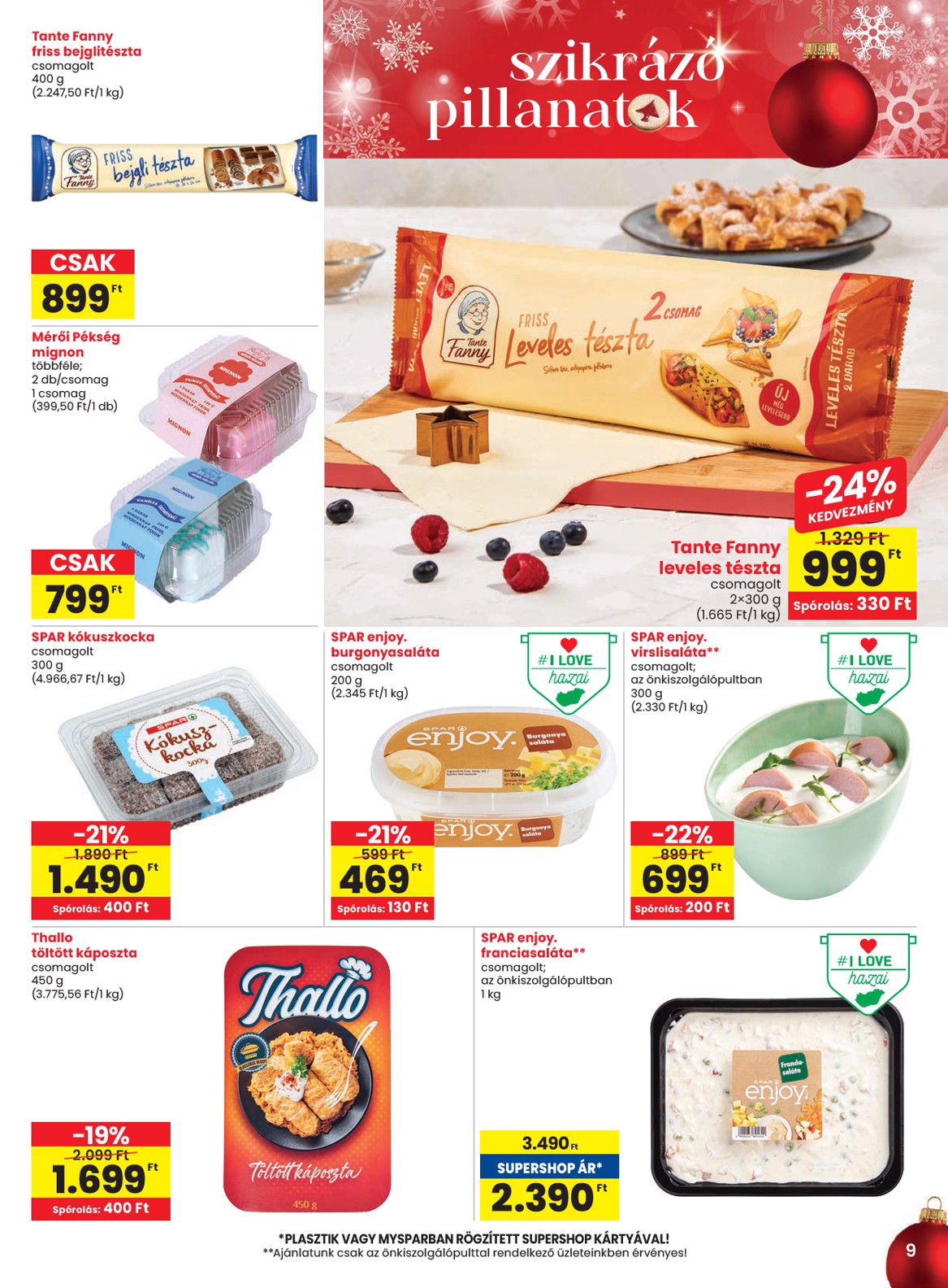 spar - SPAR akciós újság, érvényes 12.18. - 12.27. - page: 9
