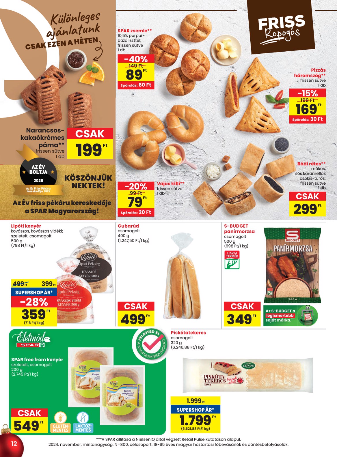 spar - SPAR akciós újság, érvényes 12.18. - 12.27. - page: 12