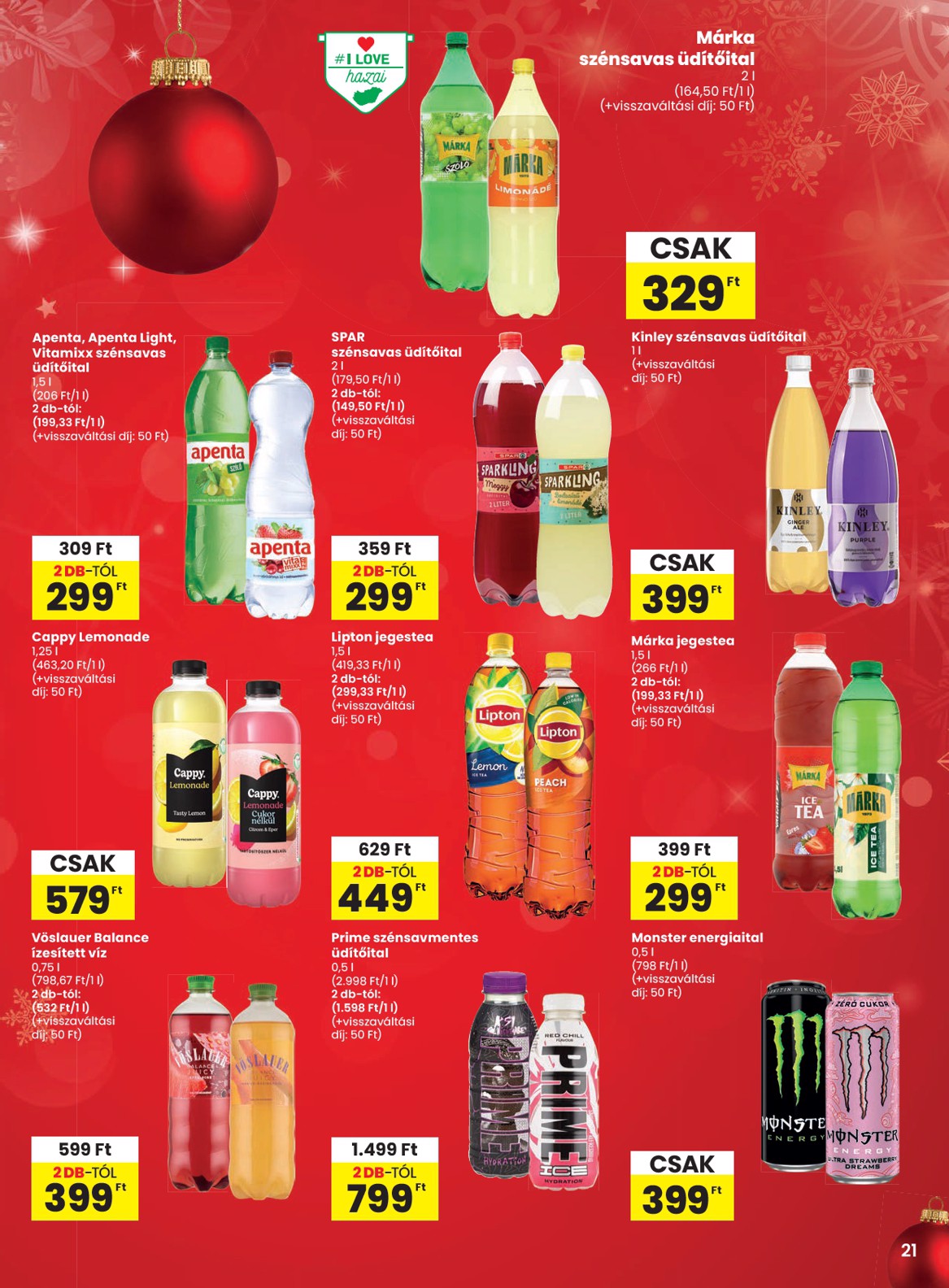 spar - SPAR akciós újság, érvényes 12.18. - 12.27. - page: 21