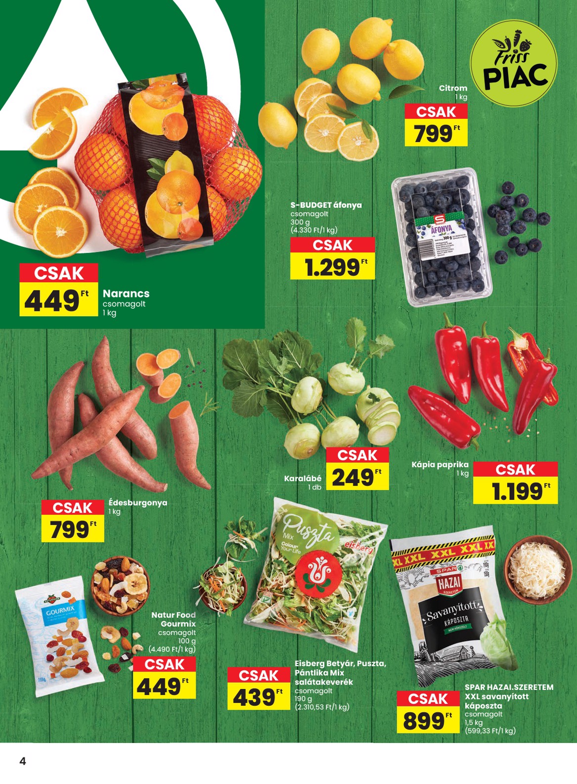 spar - SPAR akciós újság, érvényes 12.18. - 12.27. - page: 4