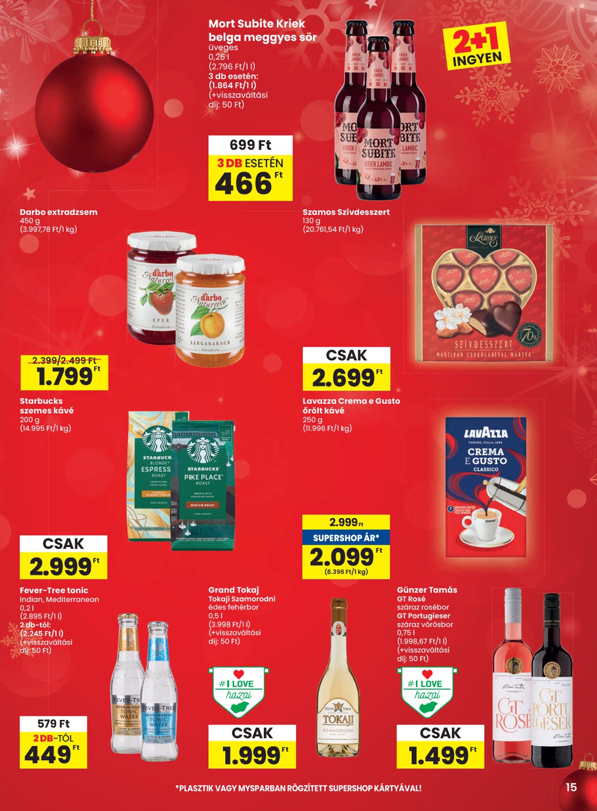 spar - SPAR akciós újság, érvényes 12.18. - 12.27. - page: 15