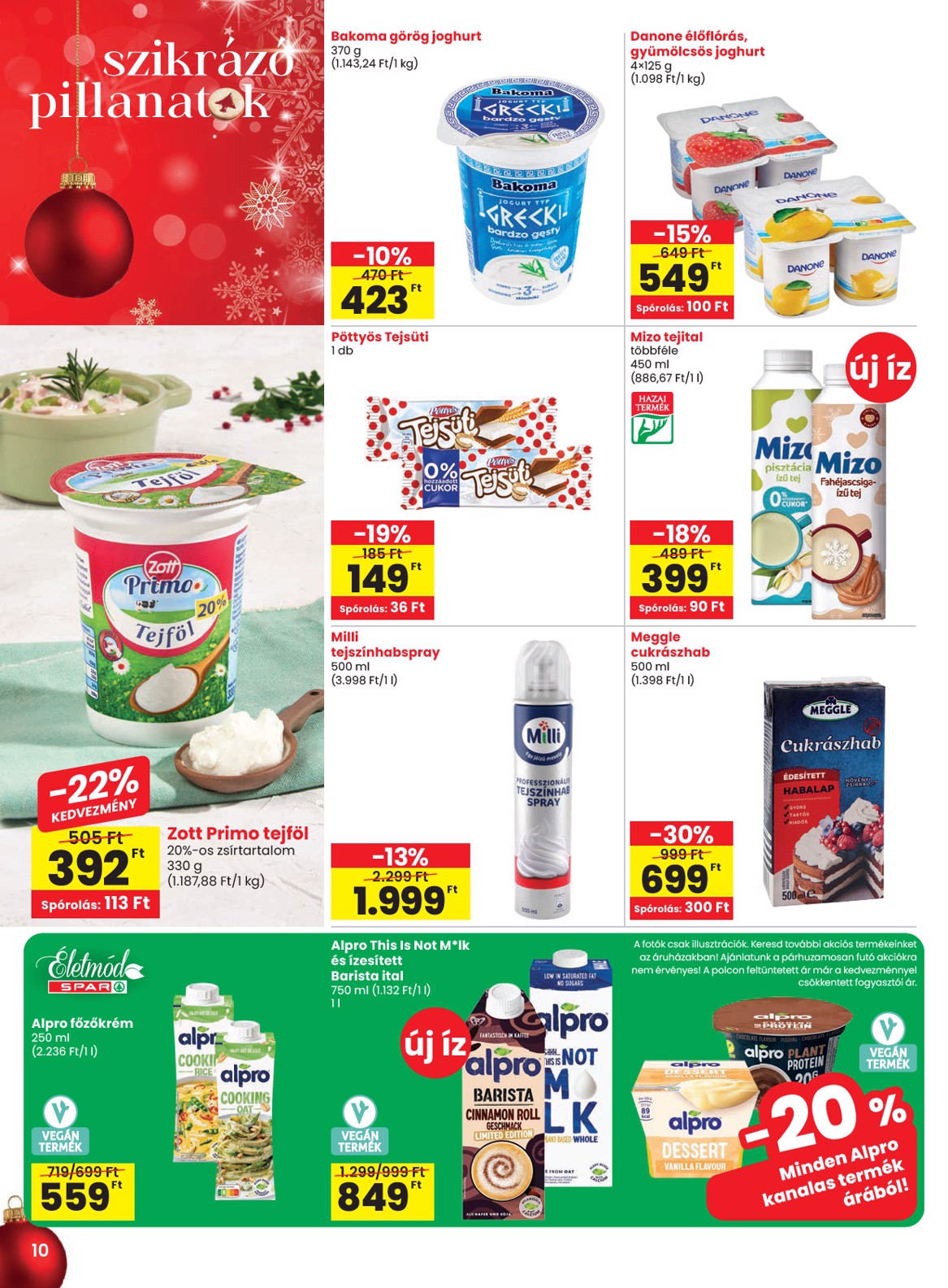 spar - SPAR akciós újság, érvényes 12.18. - 12.27. - page: 10