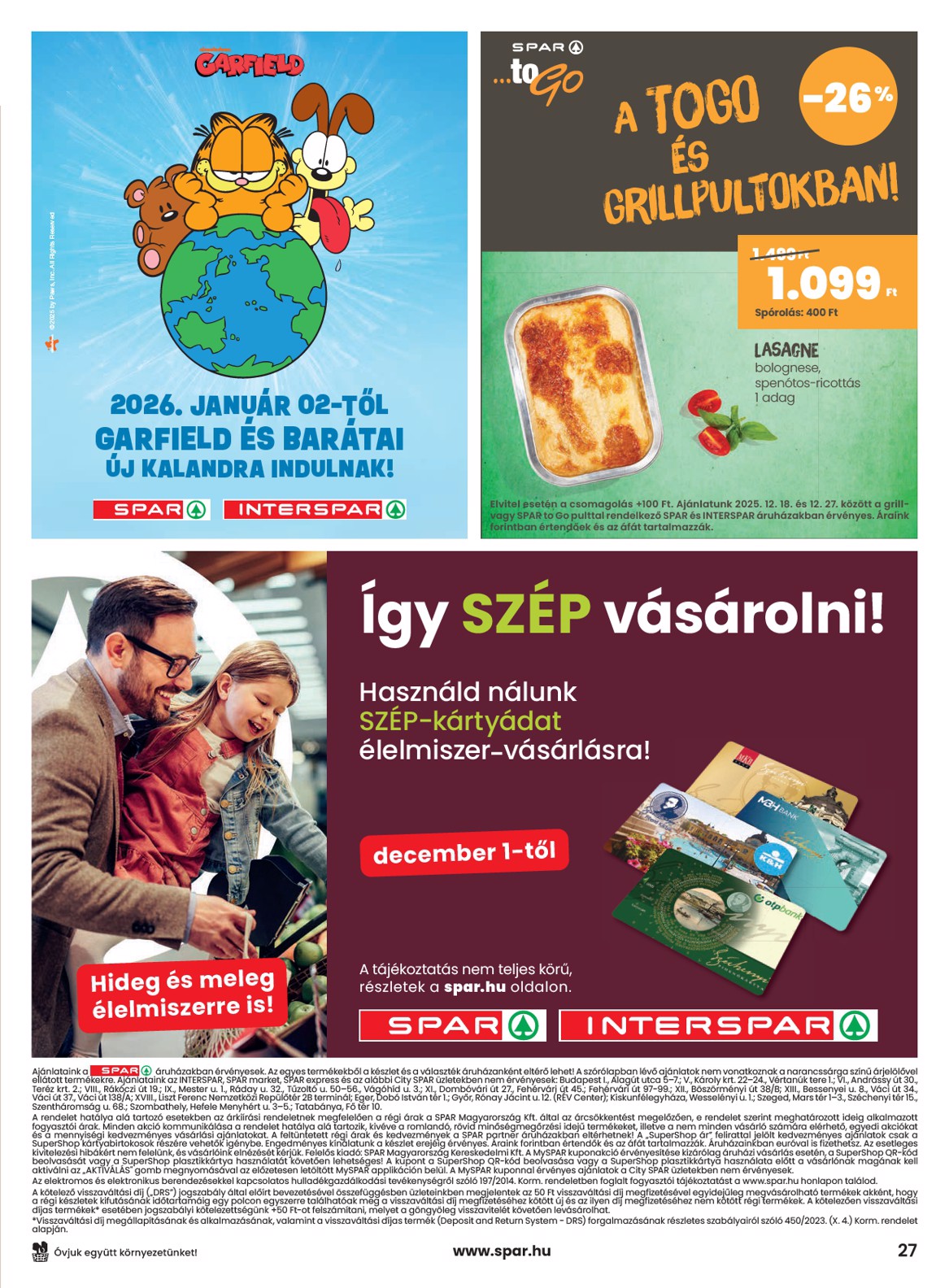 spar - SPAR akciós újság, érvényes 12.18. - 12.27. - page: 27