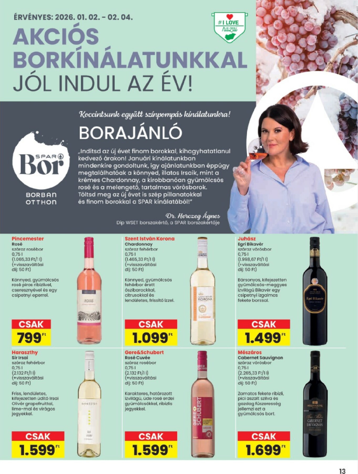 spar - SPAR - Szülipani akciók akciós újság, érvényes 01.02. - 01.07. - page: 13