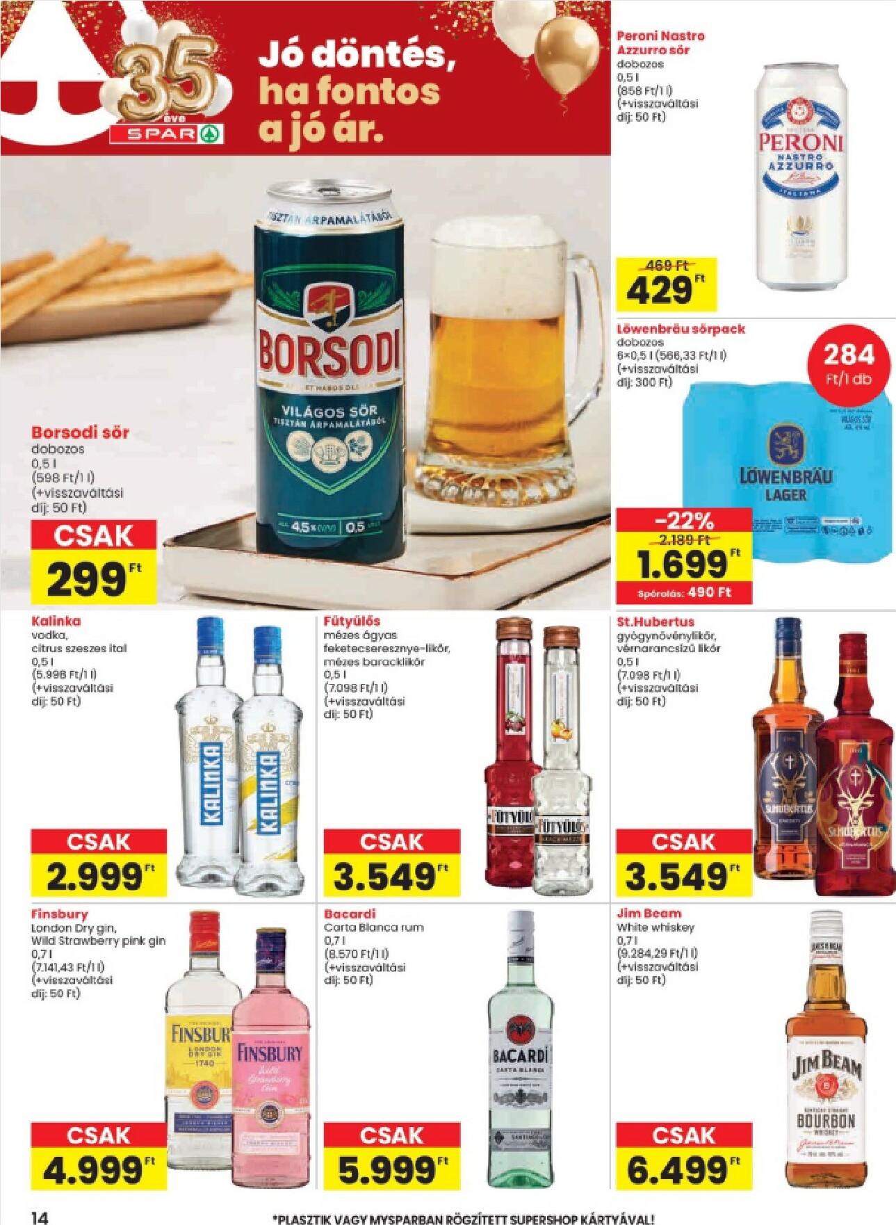 spar - SPAR - Szülipani akciók akciós újság, érvényes 01.02. - 01.07. - page: 14