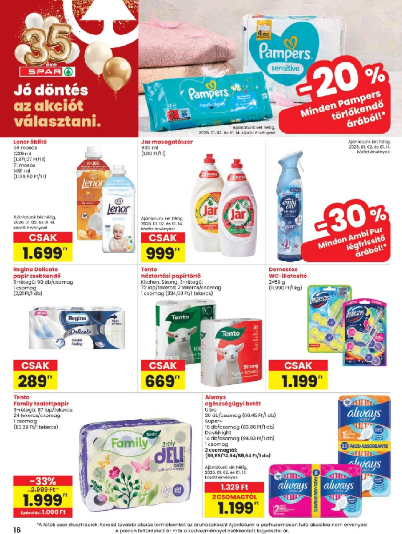 spar - SPAR - Szülipani akciók akciós újság, érvényes 01.02. - 01.07. - page: 16