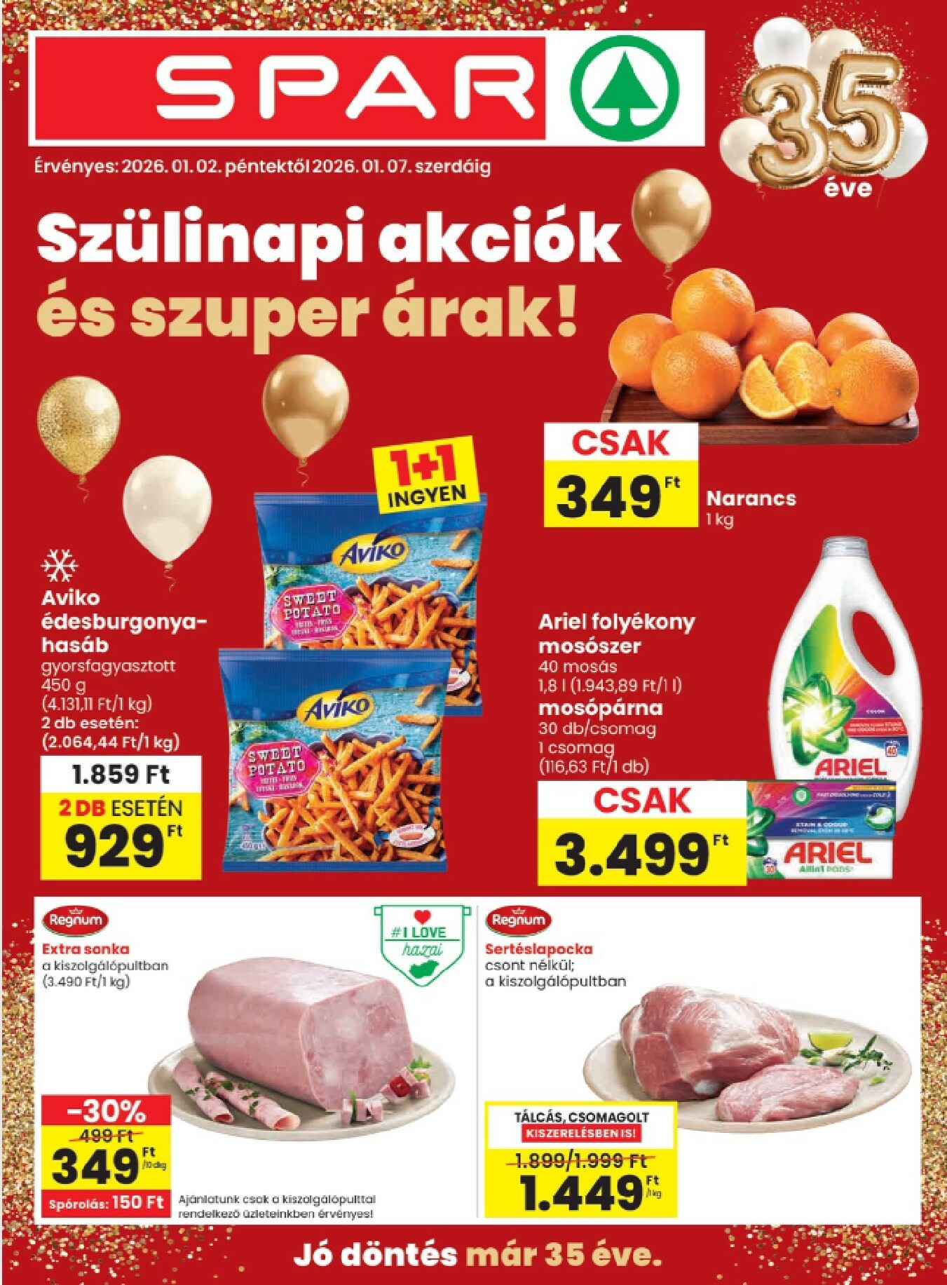spar - SPAR - Szülipani akciók akciós újság, érvényes 01.02. - 01.07.