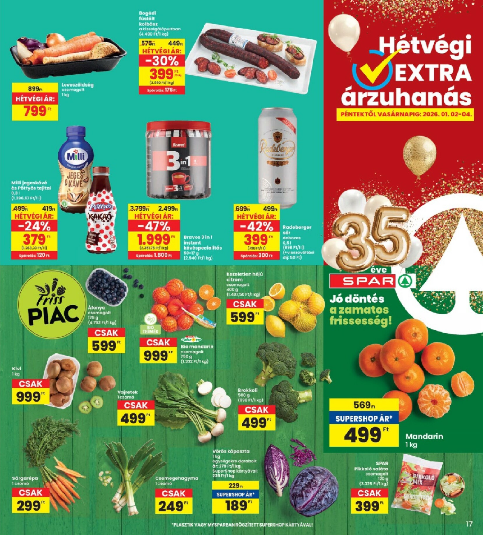 spar - INTERSPAR - Szülipani akciók akciós újság, érvényes 01.02. - 01.07. - page: 17