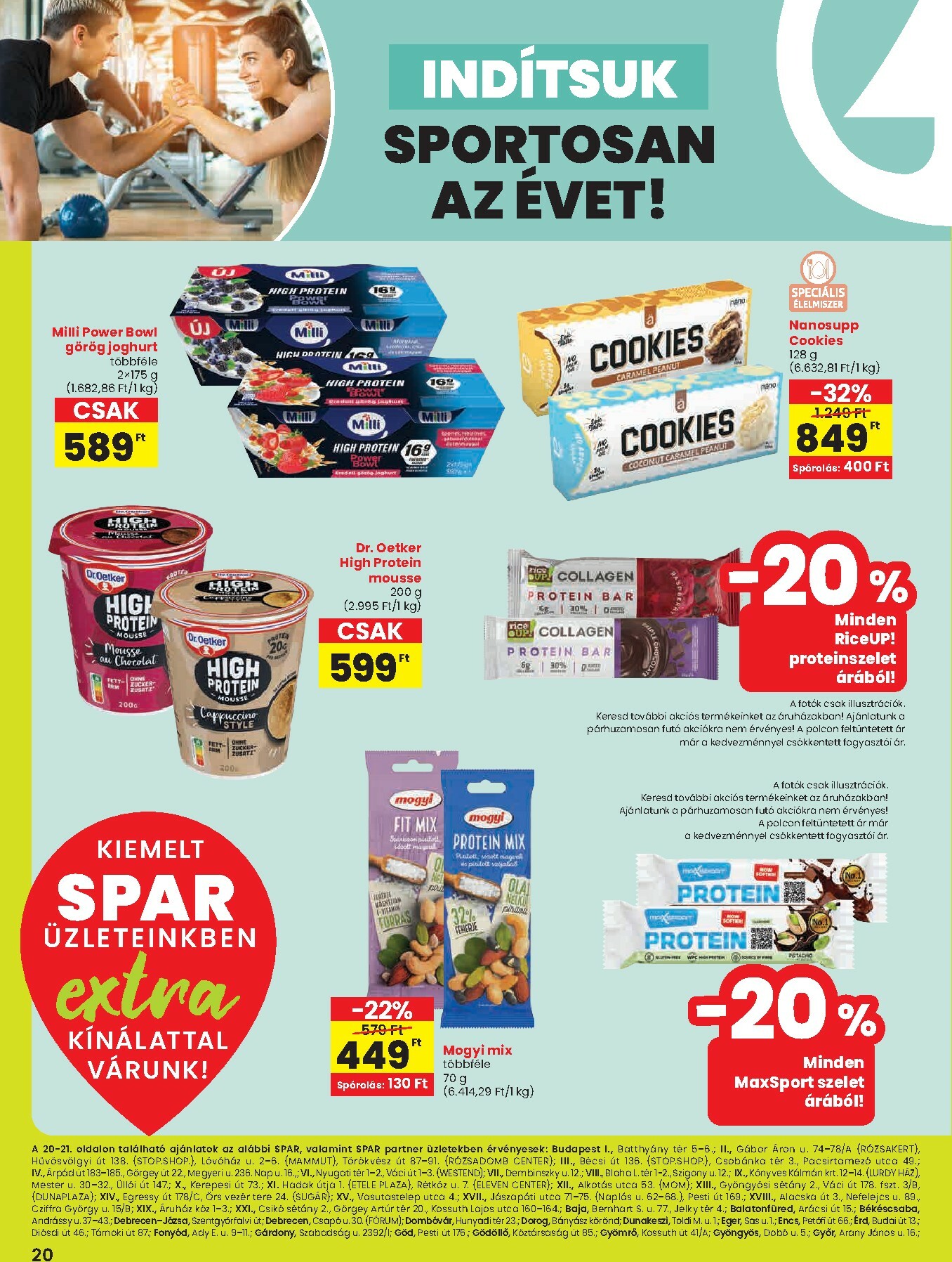 spar - SPAR - Indítsuk sportosan az évet akciós újság, érvényes 01.02. - 01.14.