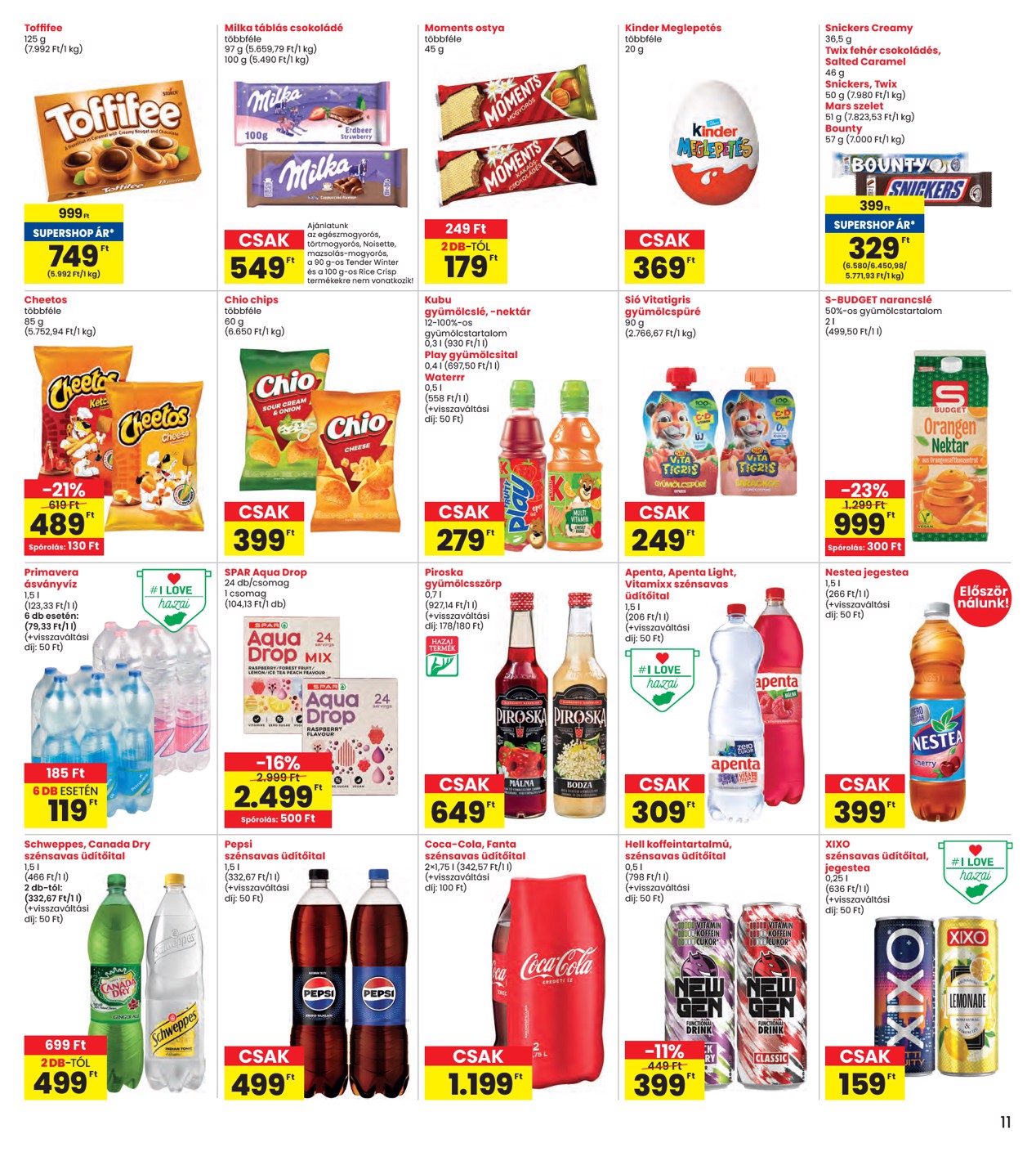 spar - INTERSPAR akciós újság, érvényes 01.08. - 01.14. - page: 11