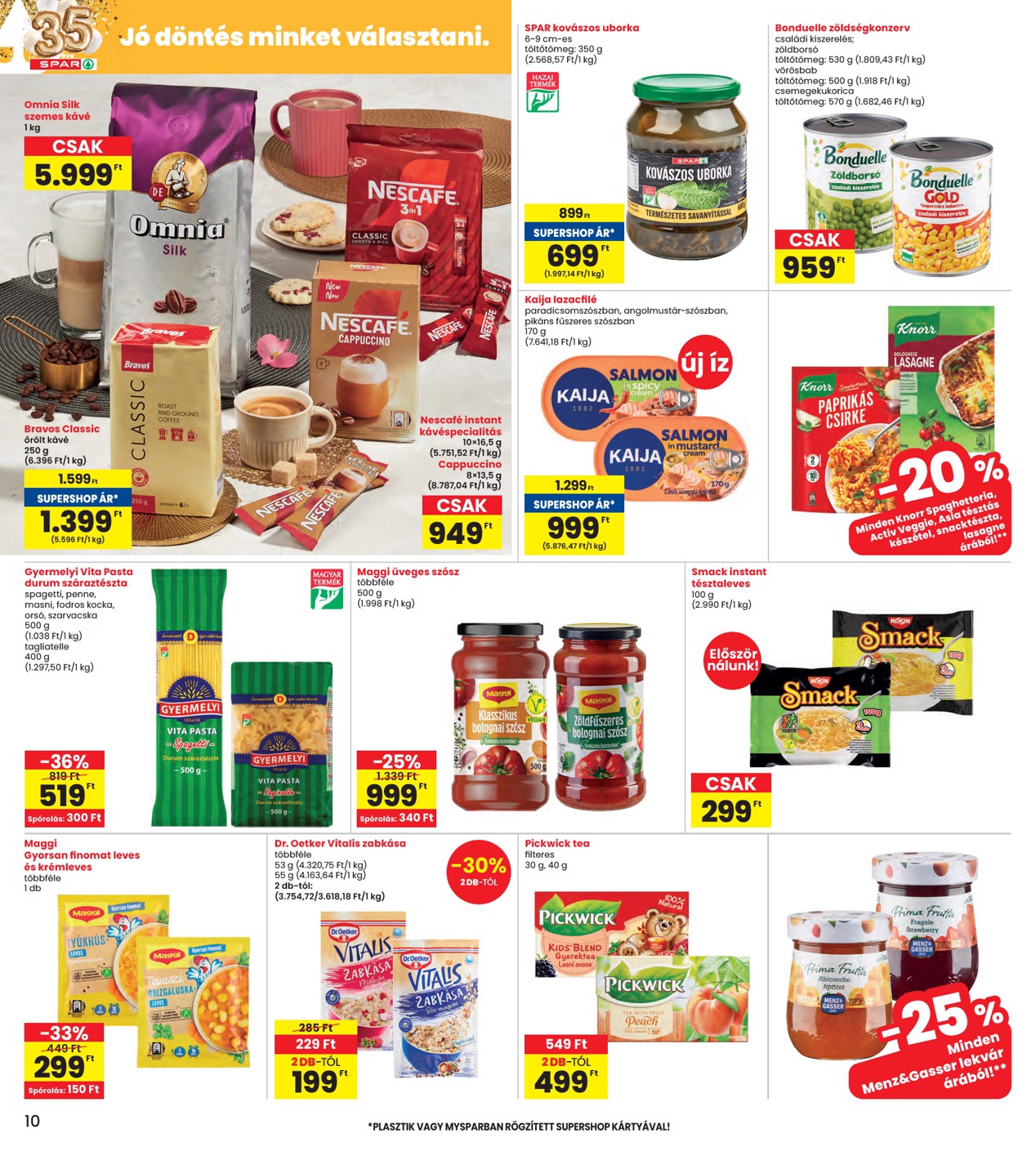 spar - INTERSPAR akciós újság, érvényes 01.08. - 01.14. - page: 10