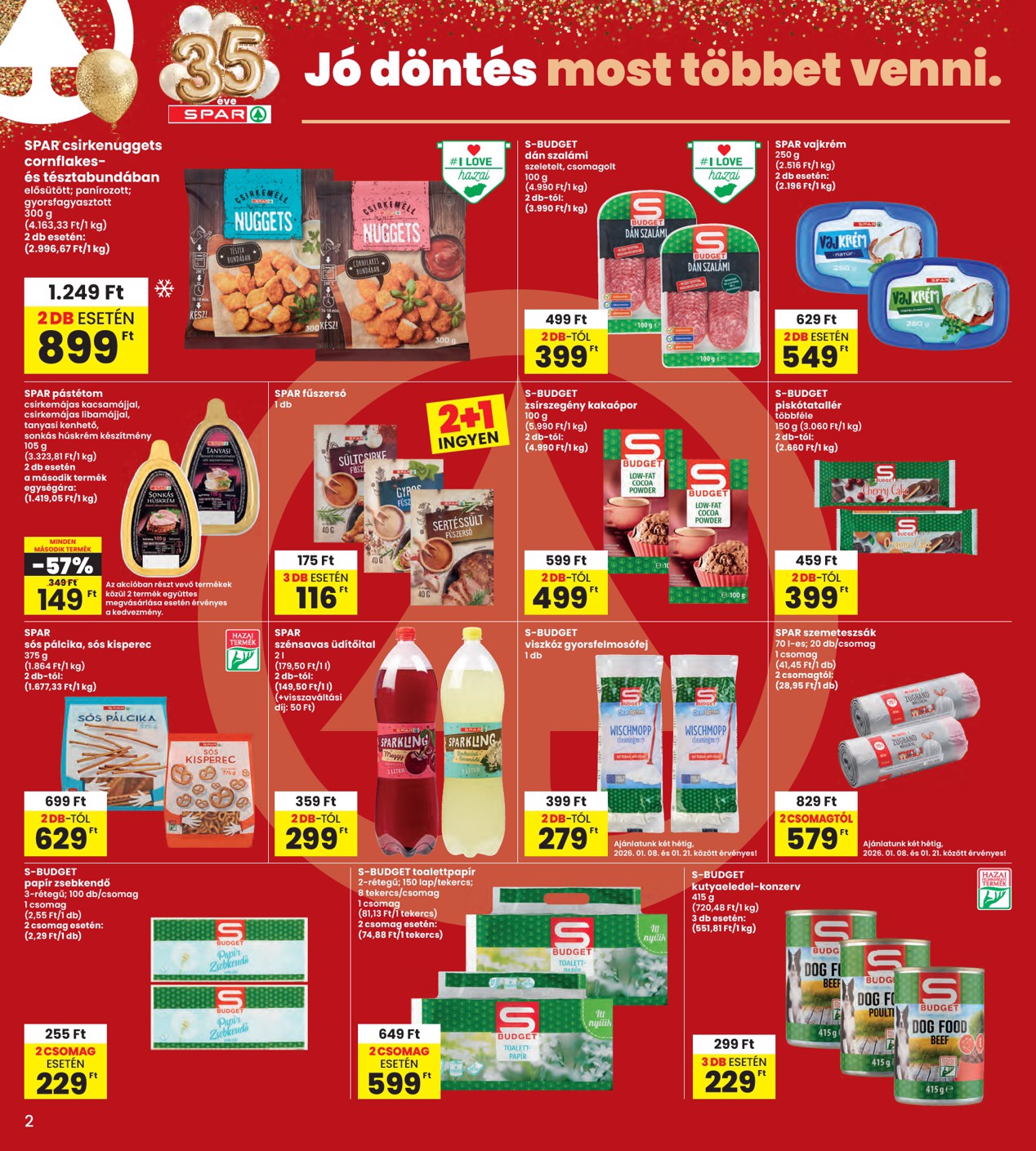 spar - INTERSPAR akciós újság, érvényes 01.08. - 01.14. - page: 2