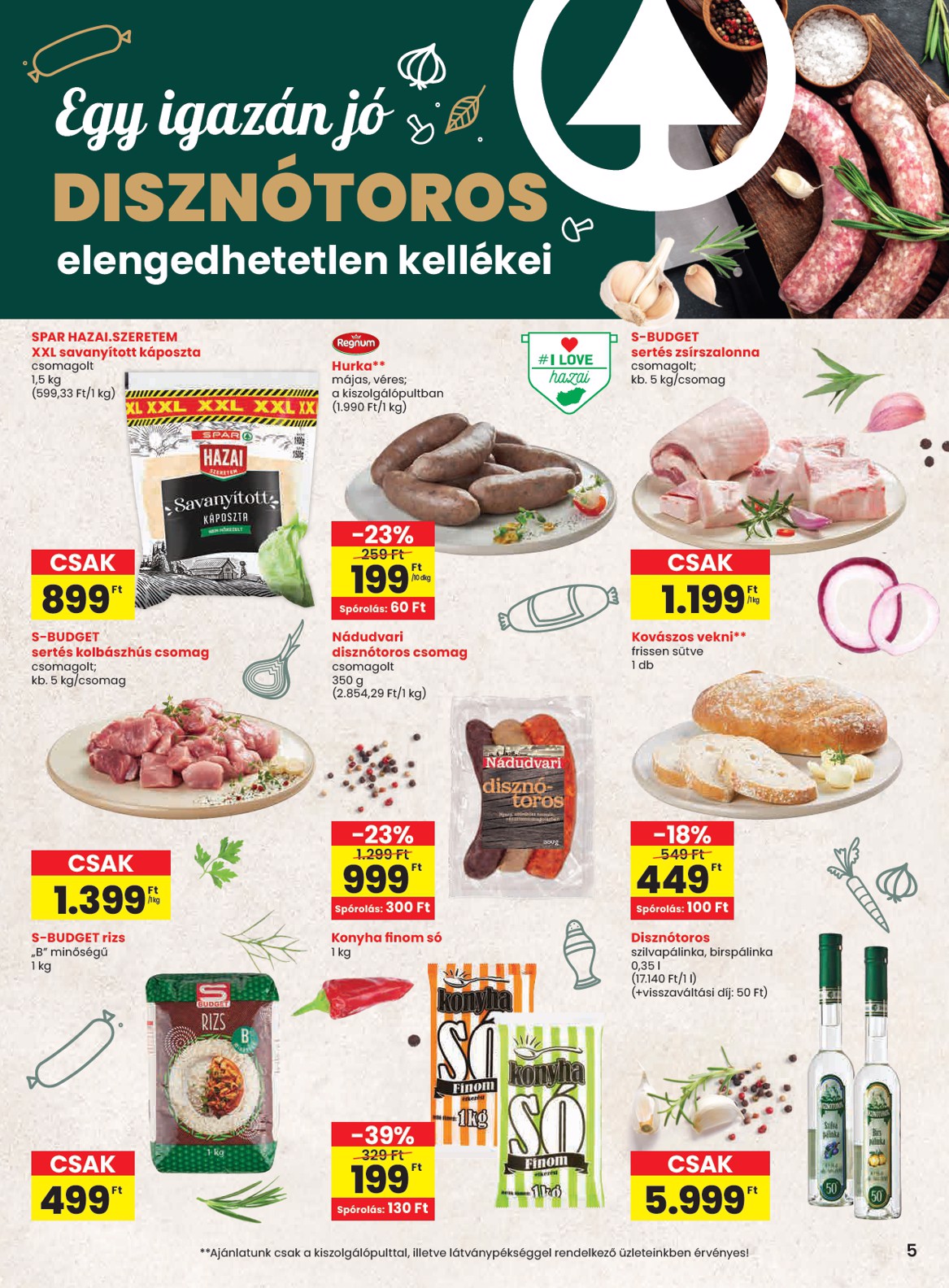 spar - SPAR akciós újság, érvényes 01.08. - 01.14. - page: 5