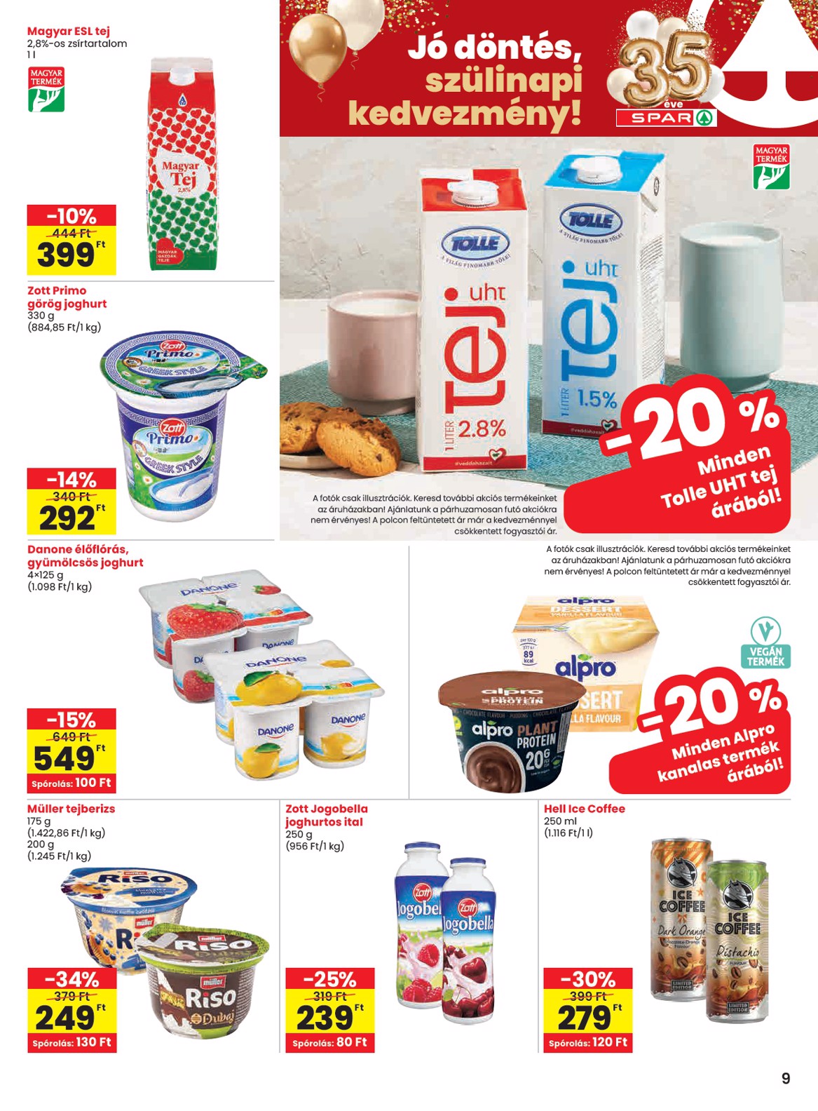 spar - SPAR akciós újság, érvényes 01.08. - 01.14. - page: 9