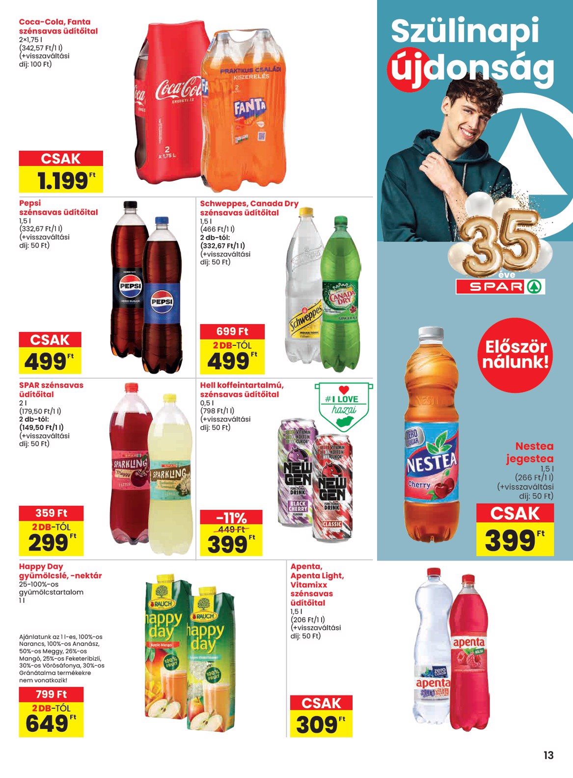 spar - SPAR akciós újság, érvényes 01.08. - 01.14. - page: 13