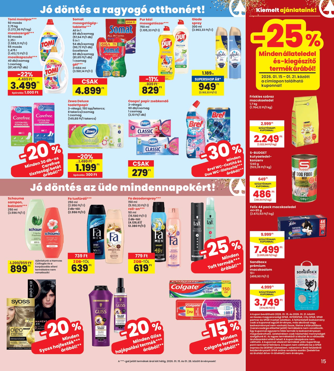 spar - INTERSPAR akciós újság, érvényes 01.15. - 01.21. - page: 15