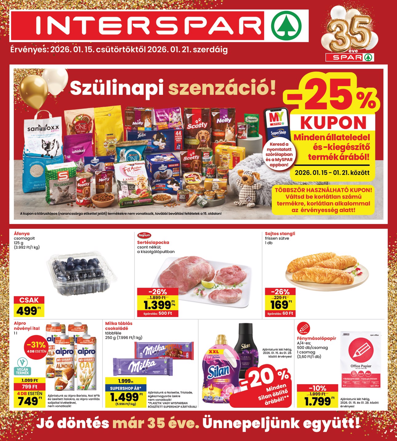 spar - INTERSPAR akciós újság, érvényes 01.15. - 01.21.