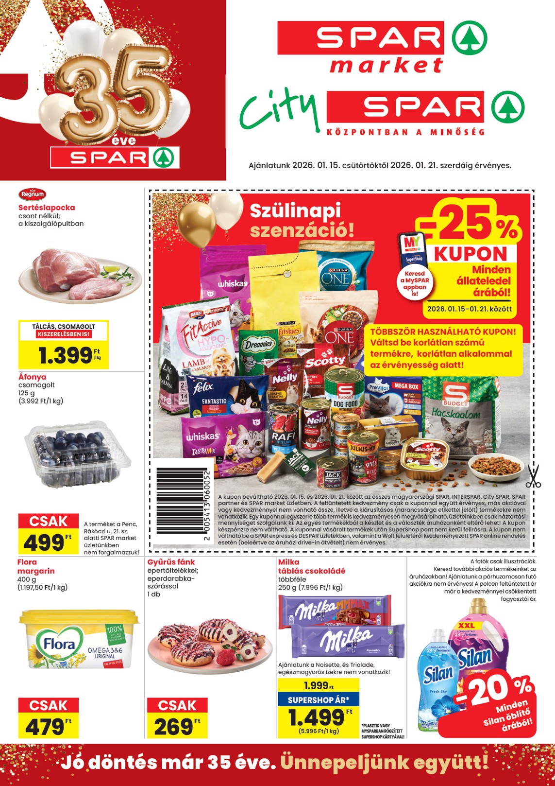 spar - SPAR - Market, City akciós újság, érvényes 01.15. - 01.21.