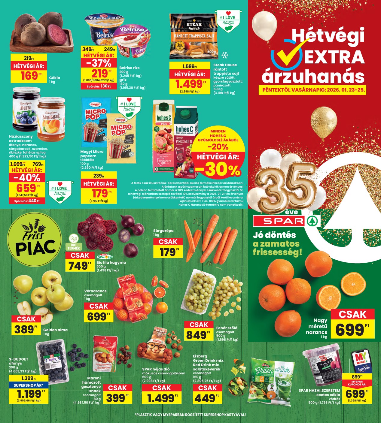 spar - INTERSPAR akciós újság, érvényes 01.22. - 01.28. - page: 20