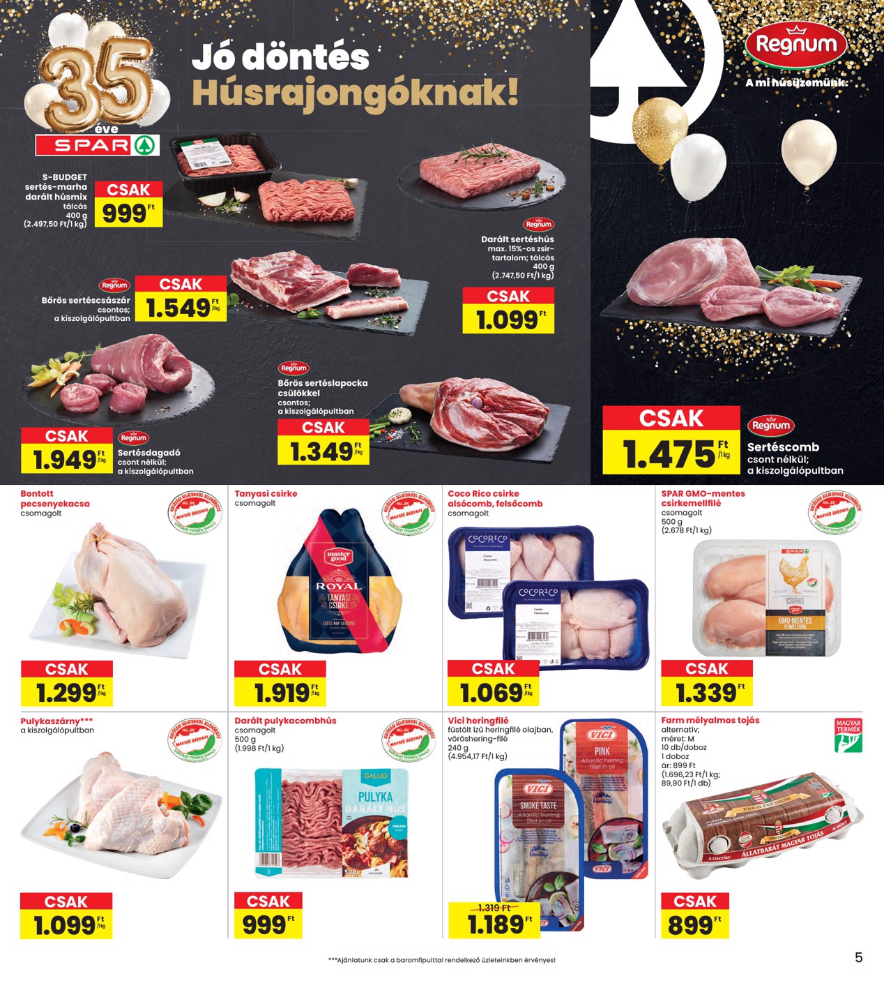 spar - INTERSPAR akciós újság, érvényes 01.22. - 01.28. - page: 5