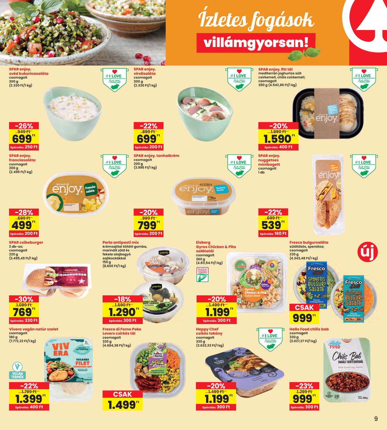 spar - INTERSPAR akciós újság, érvényes 01.22. - 01.28. - page: 9