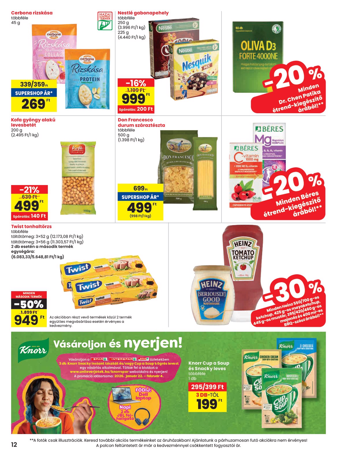 spar - SPAR akciós újság, érvényes 01.22. - 01.28. - page: 12