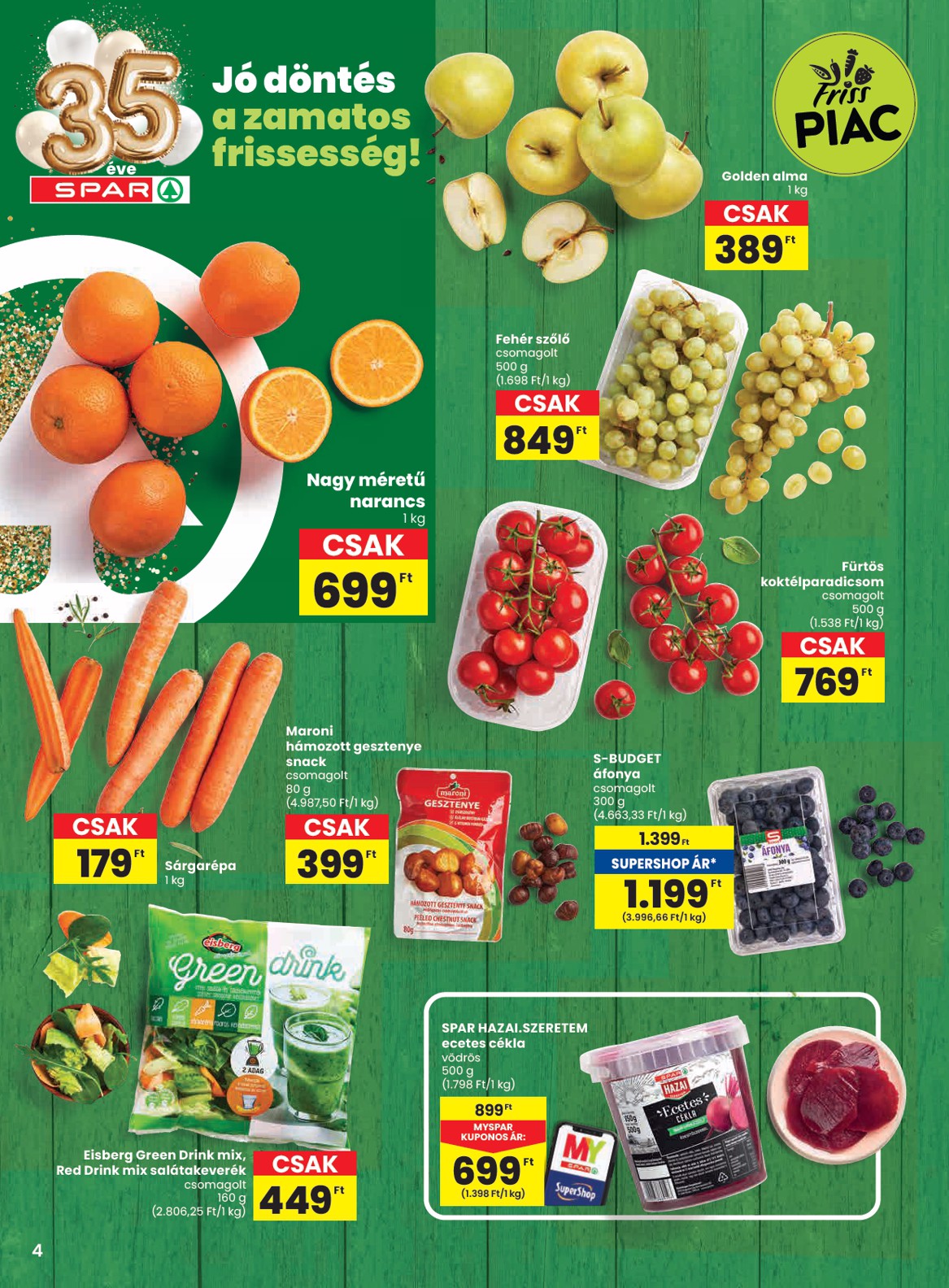 spar - SPAR akciós újság, érvényes 01.22. - 01.28. - page: 4